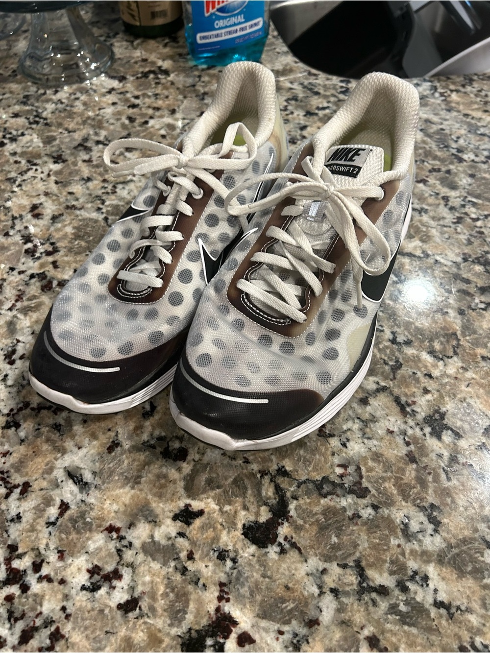 Nike Lunar swift 2 Lightweight Running Shoes -polka dot size 9.5 men’s